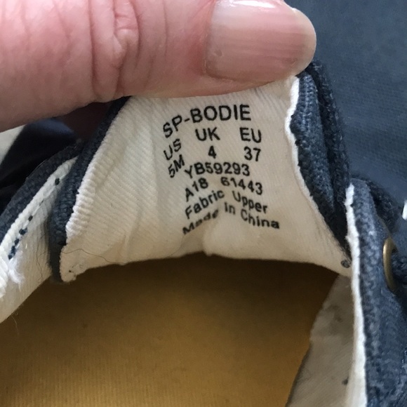 Sperry Bodie Navy Blue Canvas Sneakers - Picture 8 of 8